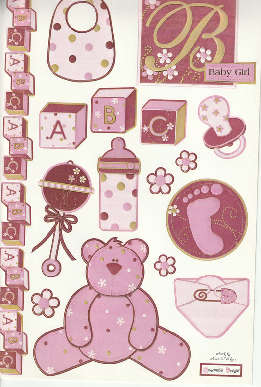 We R Memory Keepers Baby Girl Stickers