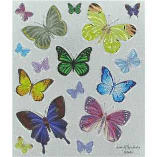 Metallic  Butterflies Stickers