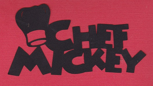 Chef Mickey Die Cut Title