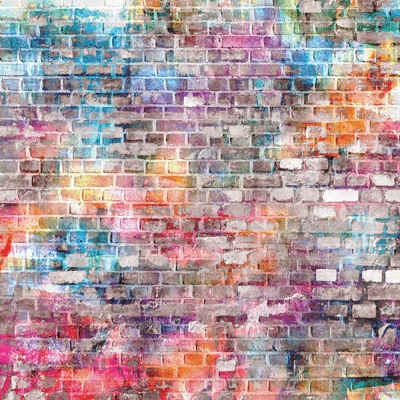 Graffiti Brick Wall Scrapbook Paper by Ella & Viv