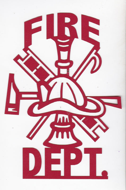 Fire Dep Die Cut Title