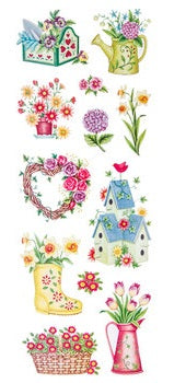 Glitter Gardening Stickers