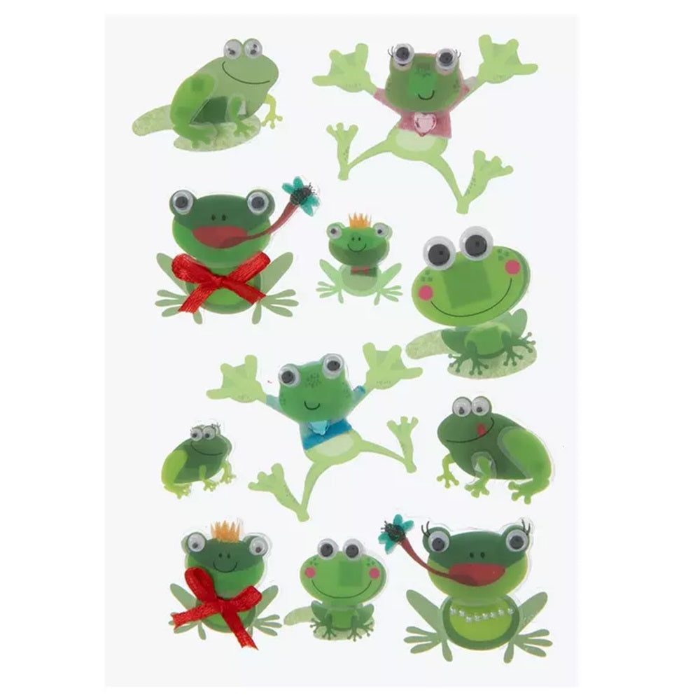 3d Frog Stickers