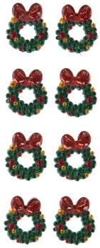 Christmas Wreath Rhinestone Stickers