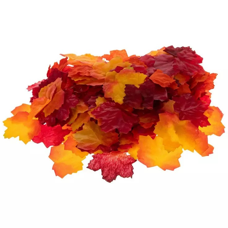 Red and Orange Fall Leaves Scatter Filler