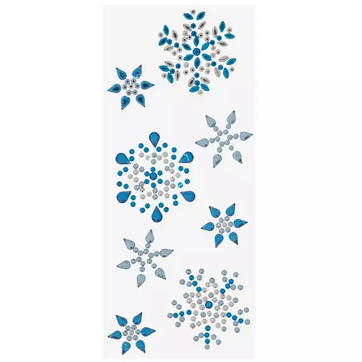 Snowflake Rhinestone Stickers