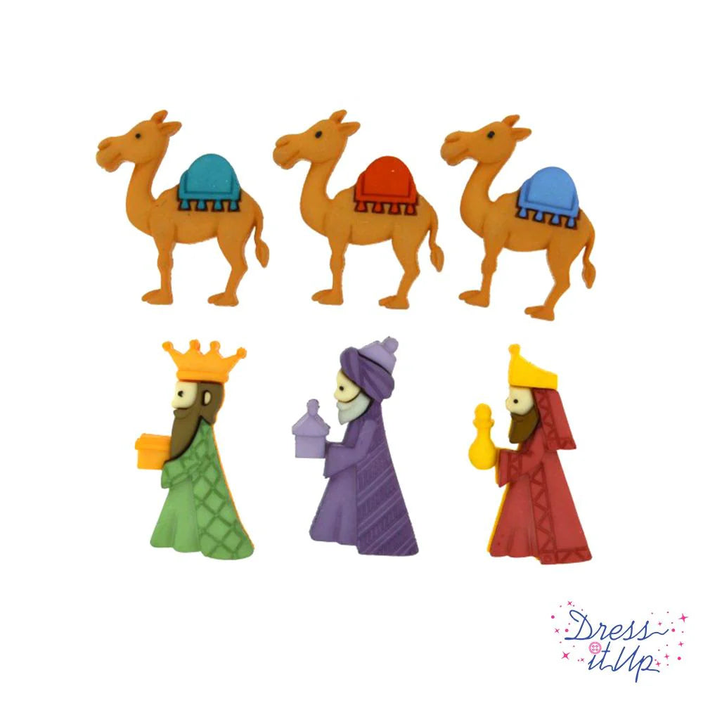 We Three Kings Religious Buttons