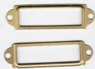 Brushed Gold Label Holders