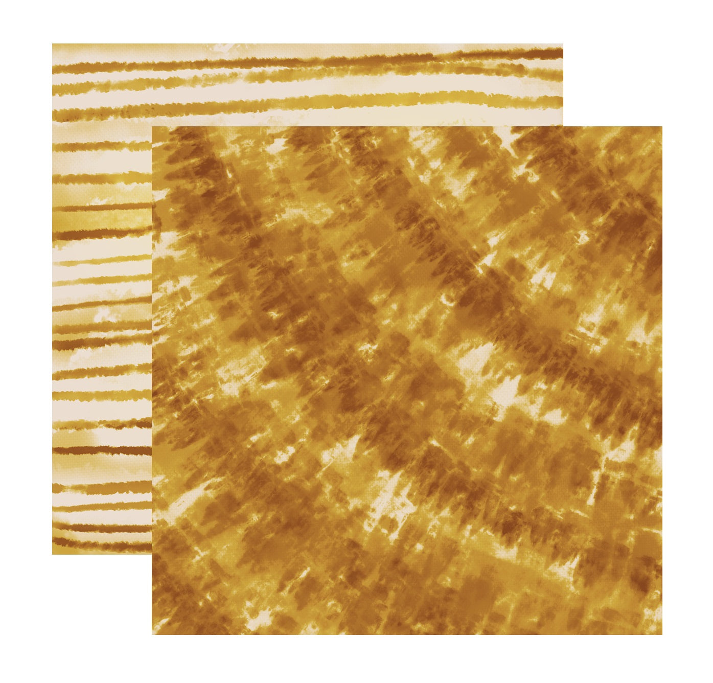 Golden - Boho Tie Dye Scrapbook Paper