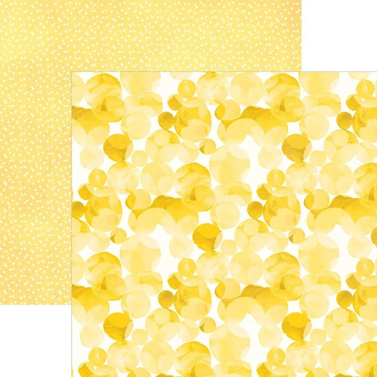 Yellow Polka Dot Watercolor paper