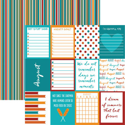 August Plan-It Scrapbook paper