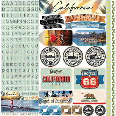 Reminisce California Stickers