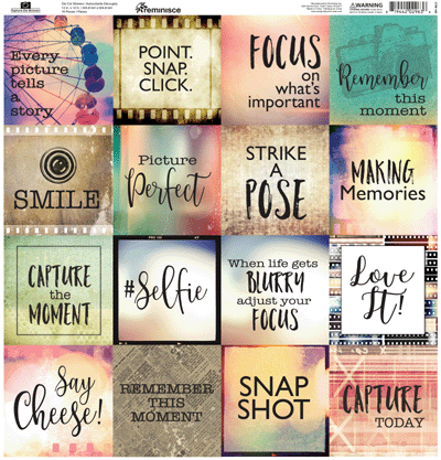 Capture the Moment 12x12 Sticker Set