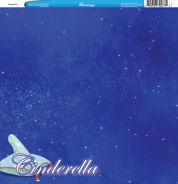 Cinderella Slipper Scrapbook Paper