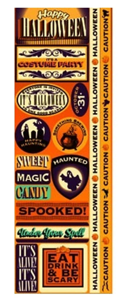 Reminisce Halloween Party Stickers