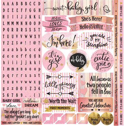 Reminisce Oh Baby Girl Stickers