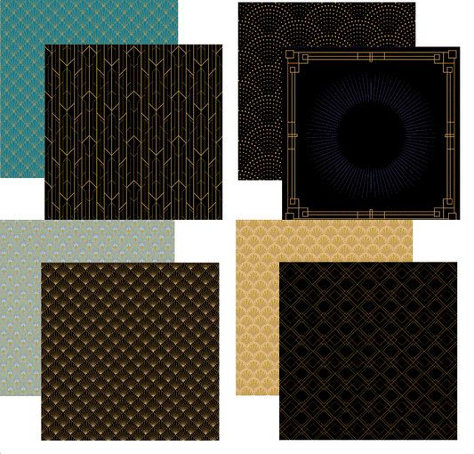 Reminisce Roaring 20s Scrapbook Paper Set