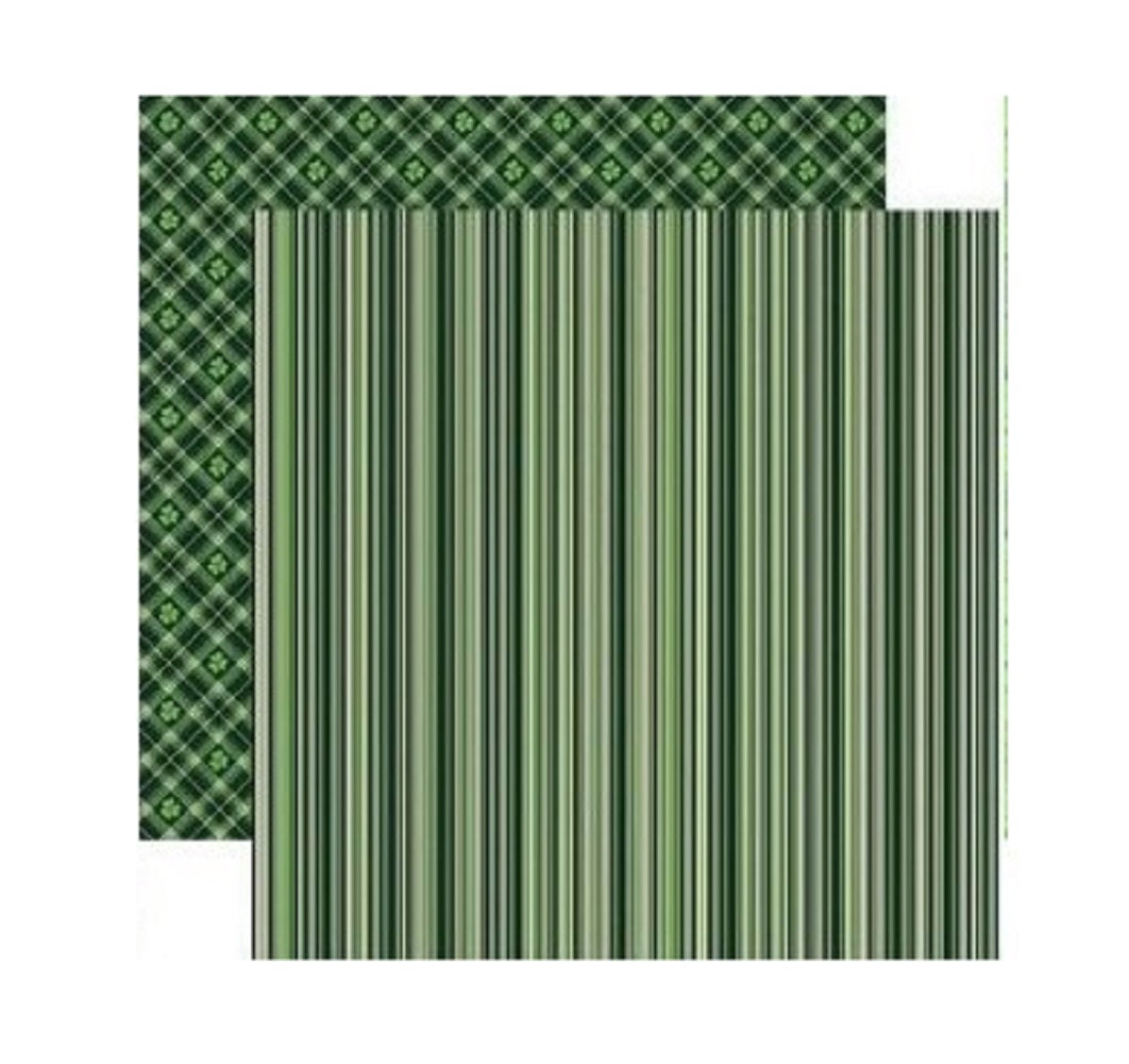 Sham-Rock Celtic Stripe Scrapbook Paper by Reminisce