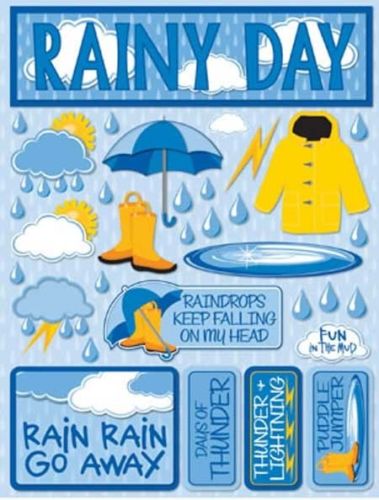 Reminisce 3d Rainy Day Stickers