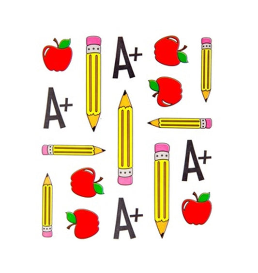 School Pencil A Plus Stickers