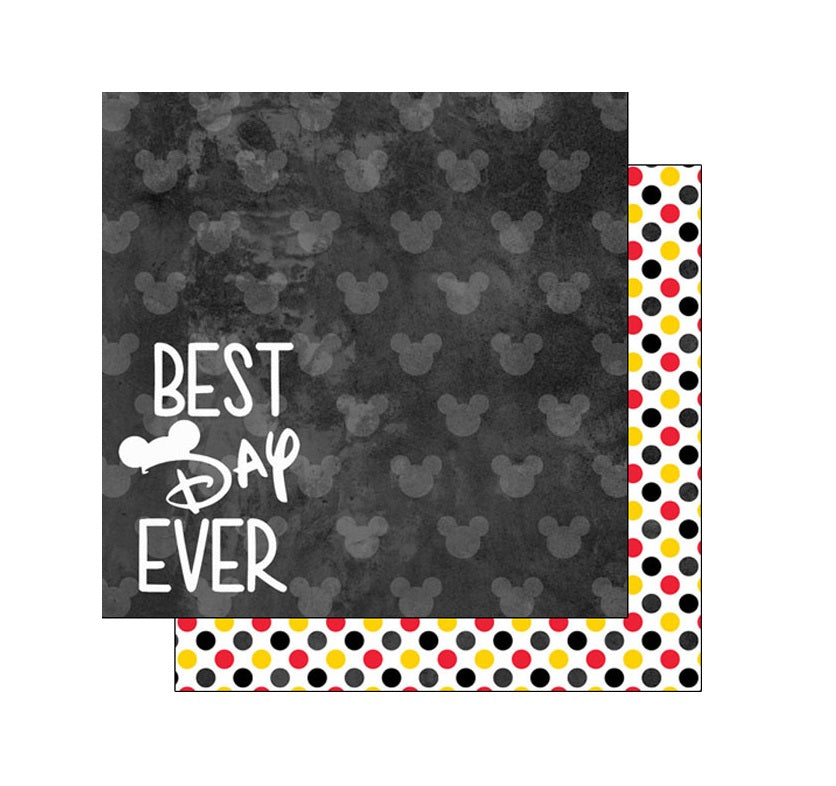 Best Day Ever Scrapbook Paper