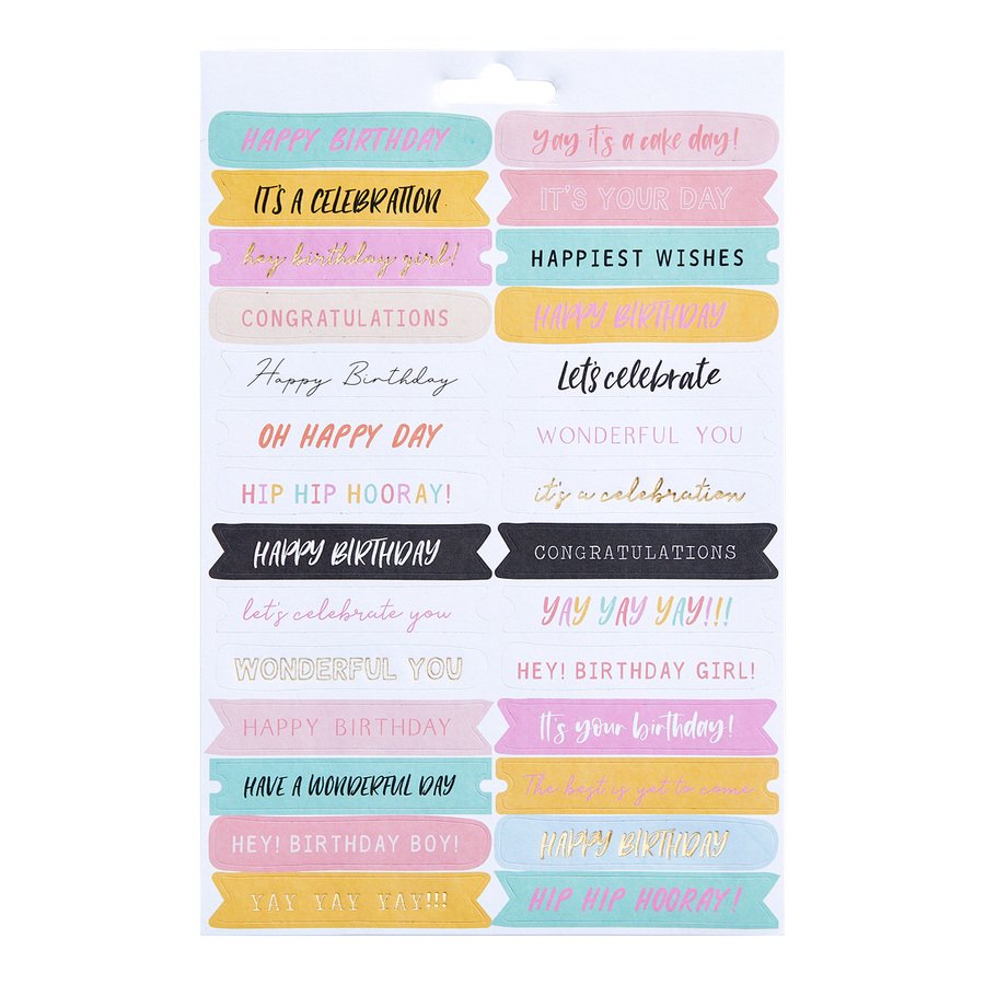 Birthday Celebration Sticker Pack by Spellbinders