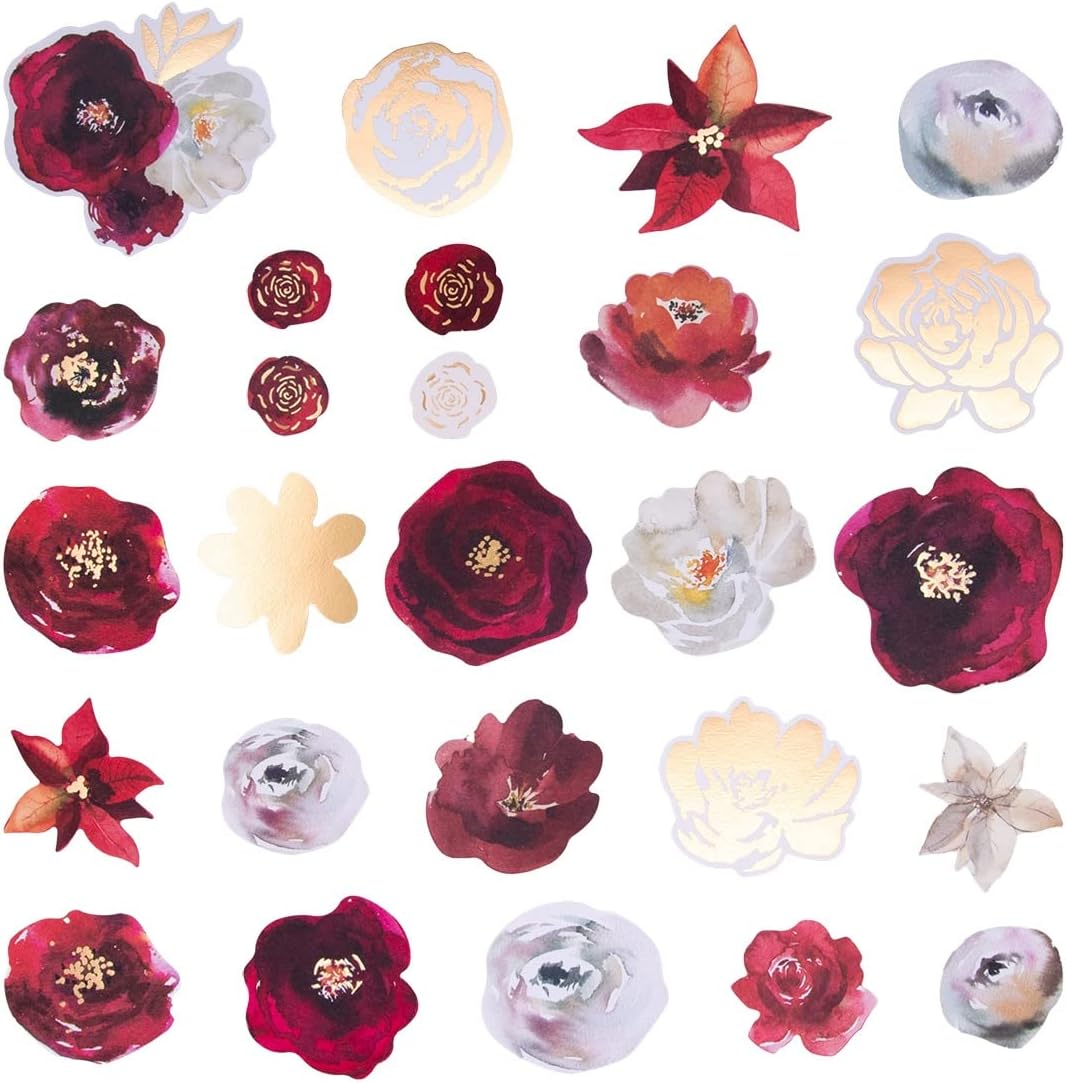 Santa Lane Floral Ephemera Cardstock Die-Cuts