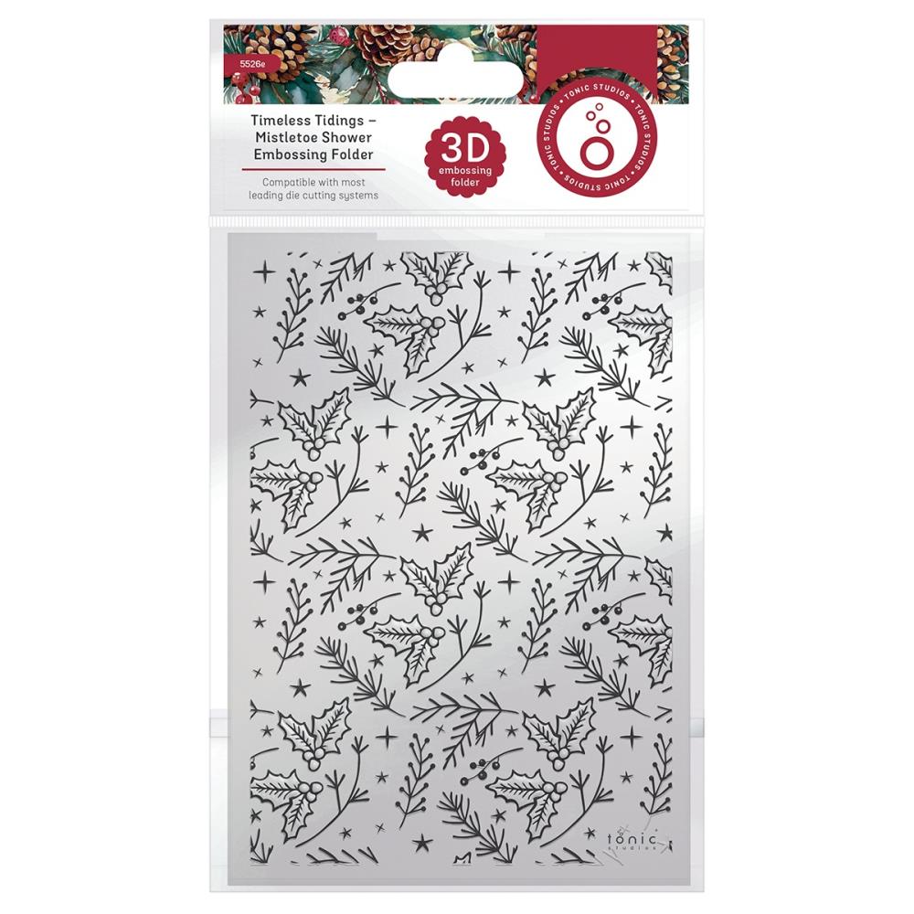 Mistletoe Shower - Timeless tidings 3d Embossing Folder