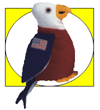 Uncle Sammy Bald Eagle - Peaceables BeanBag