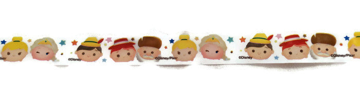 Pinocchio,Snow White, Cinderella & Ana Disney Tsum Tsum Washi Tape