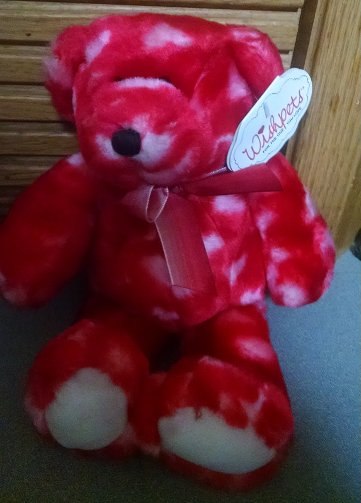 Wishpet Heart Print Bear Val