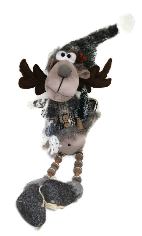 Winter Fur Moose Holiday Decor