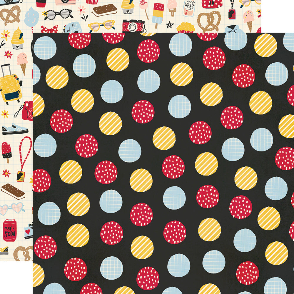 Say Cheese Main Street - Fun Starts Here 12x12 Scrapbook Paper - 5 Sheets