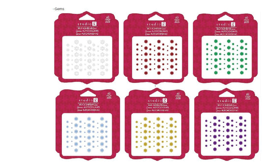 Christmas Gems Rhinestone Stickers