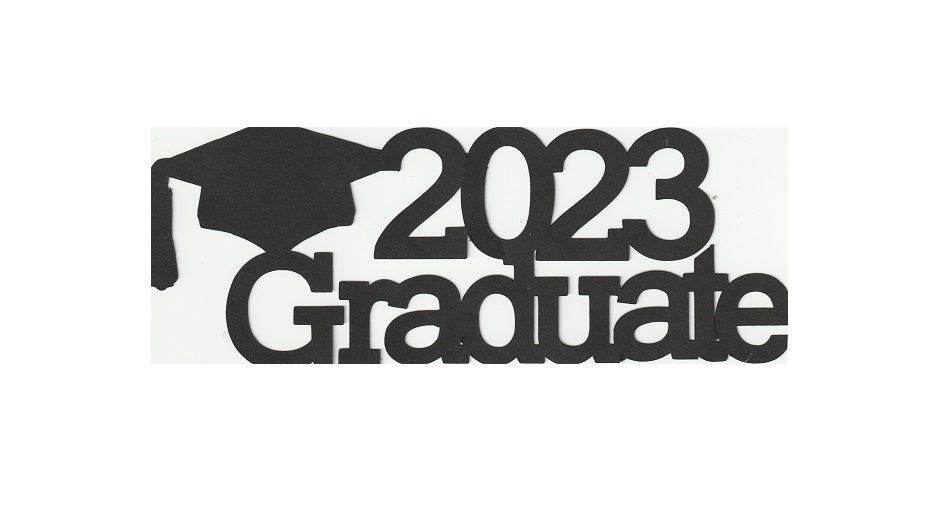 Graduation Year Graduate Die Cut Title