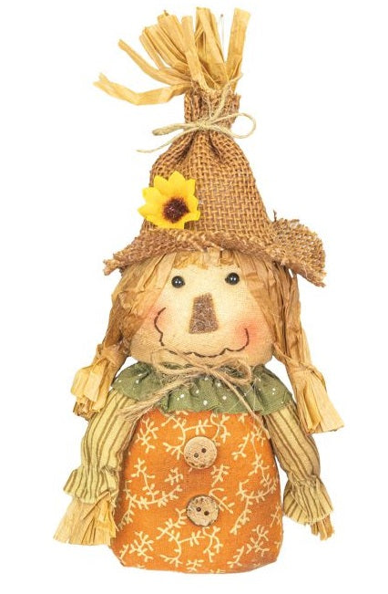 Farm Harvest Orange Fall Scarecrow Ornament