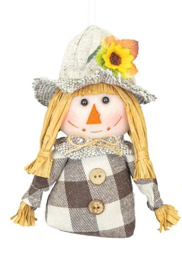 Barn Plaid Scarecrow Decor Accent