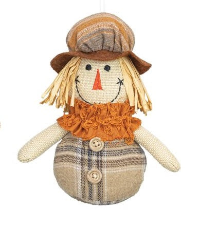 Hazel Harvest Scarecrow Ornament