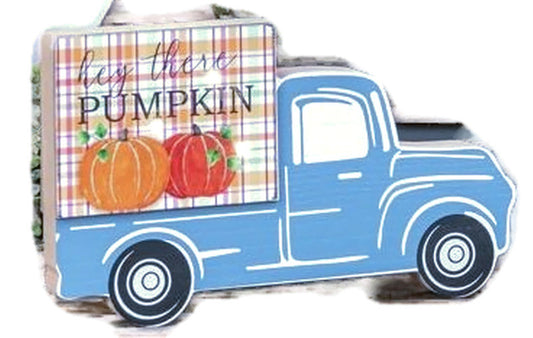 Fall Vintage Truck Light Sign Decor