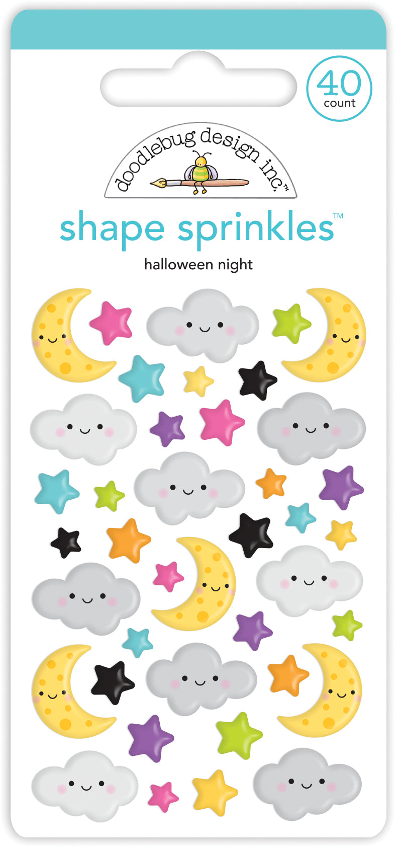 Halloween Night Shape Sprinkles 3d Stickers by Doodlebug