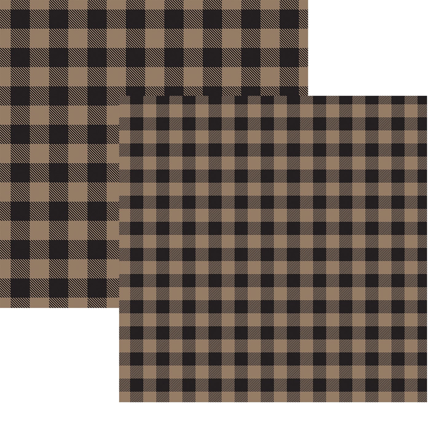 Buffalo Plaid Paper Assortment Set Double Sided 12x12 Scrapbook Paper - 4 Sheets