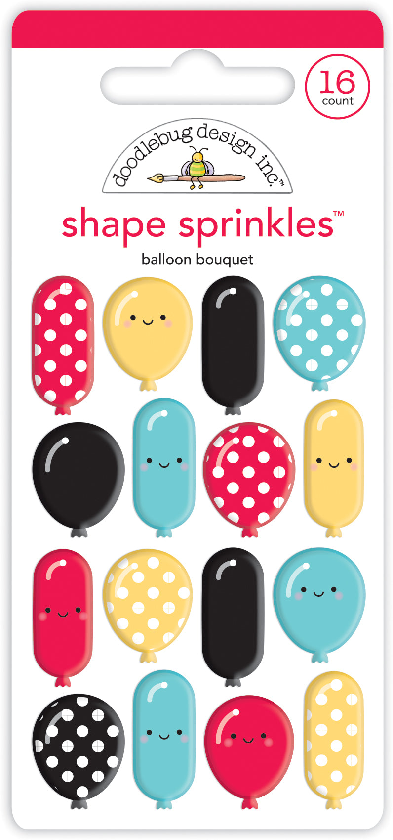 Balloon Bouquet Shape Sprinkles Stickers