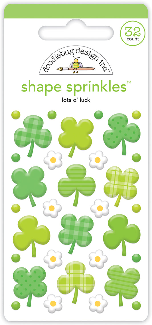 Doodlebug Lots of Luck Shamrock Sprinkles