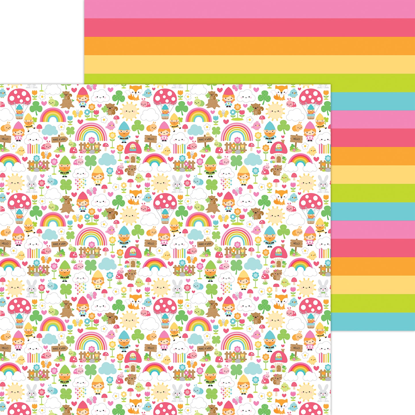 Over the Rainbow Scrapbook Paper