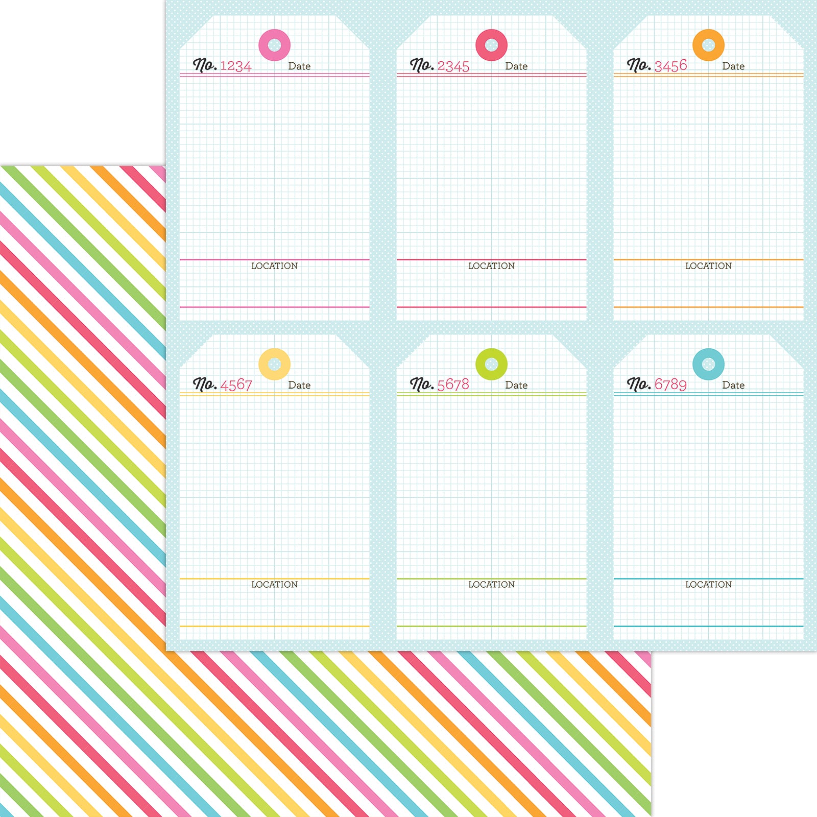 Shine Bright Over the Rainbow Scrapbook paper