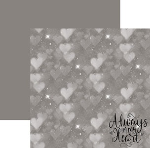 Always In My Heart Loving Memory Scrapbook Paper