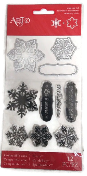 ArtC Snowflakes Stamp and Cut Dies