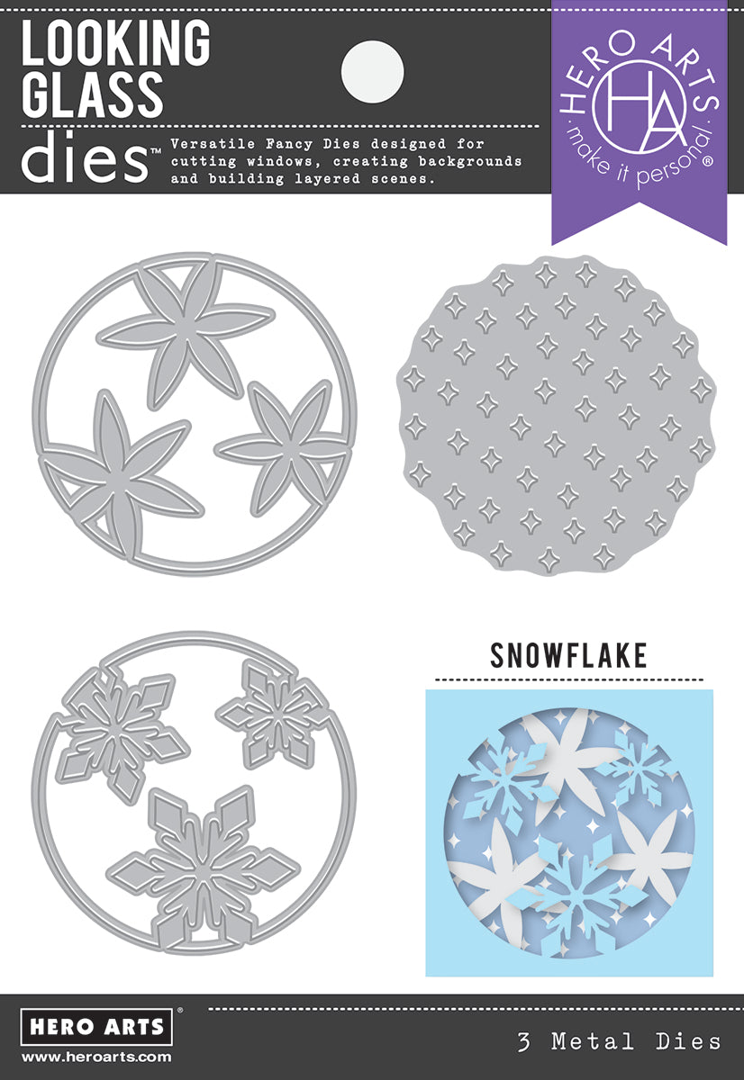 Looking Glass Snowflake Metal Cutting Dies Set by Hero Arts