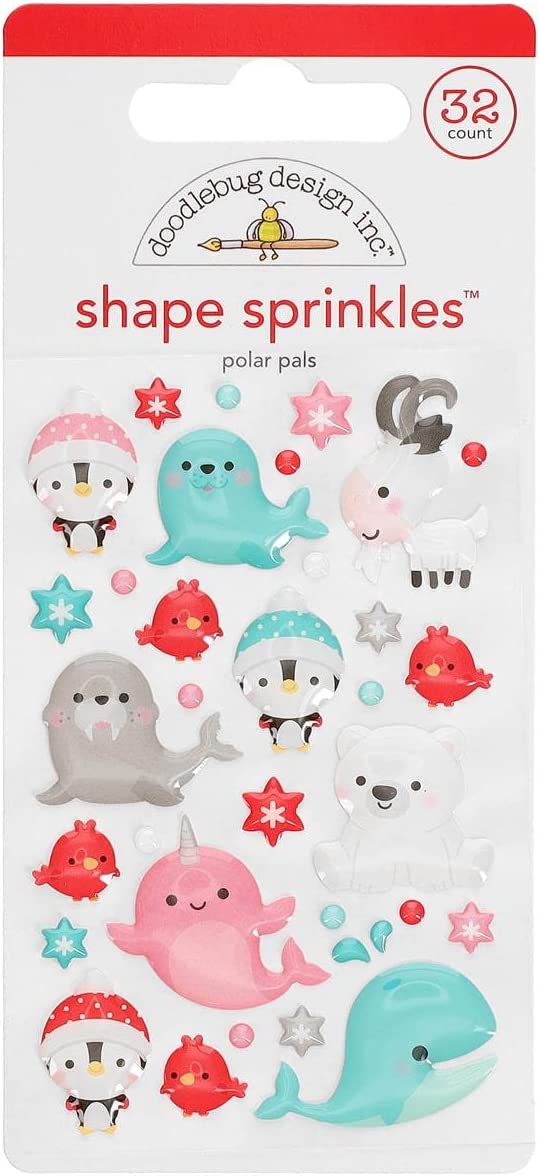 Doodlebug Polar Pals Winter Animal Stickers 