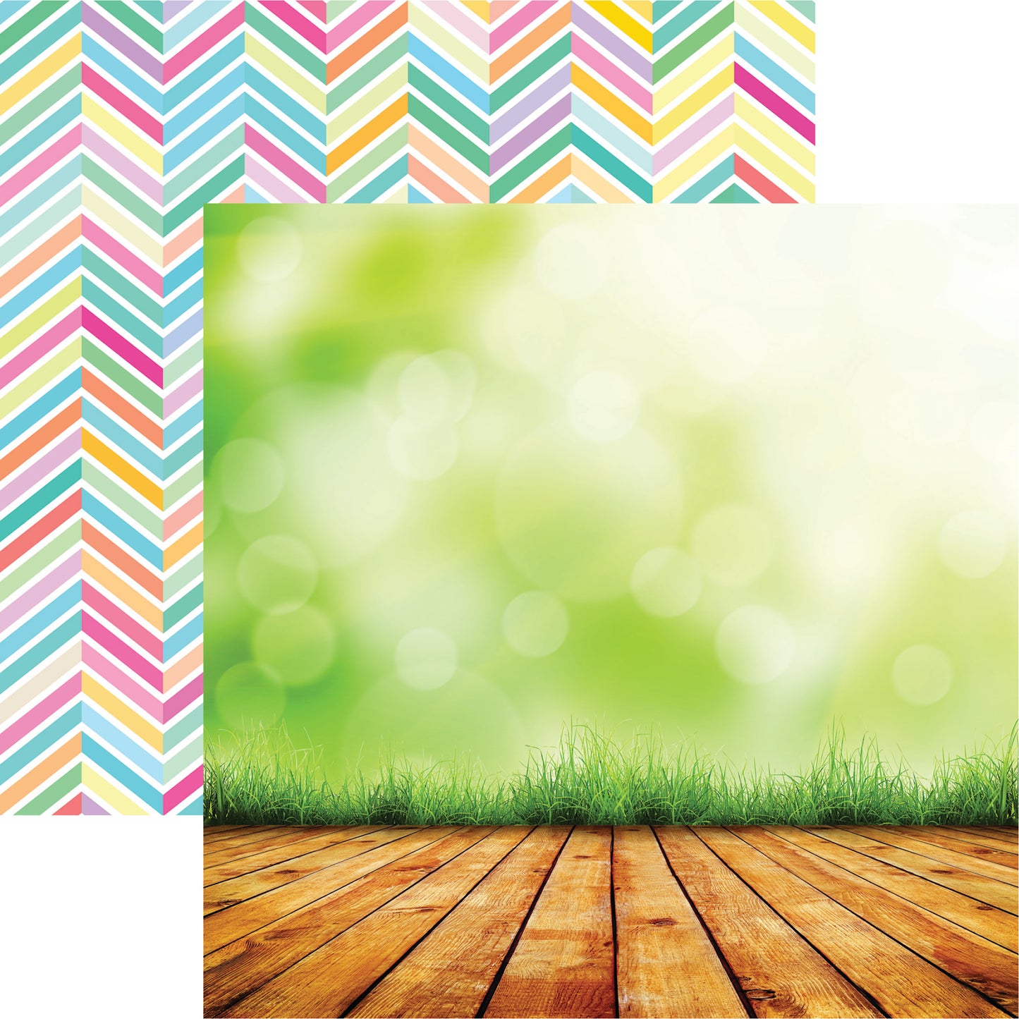 Easter Grass Scrapbook Paper